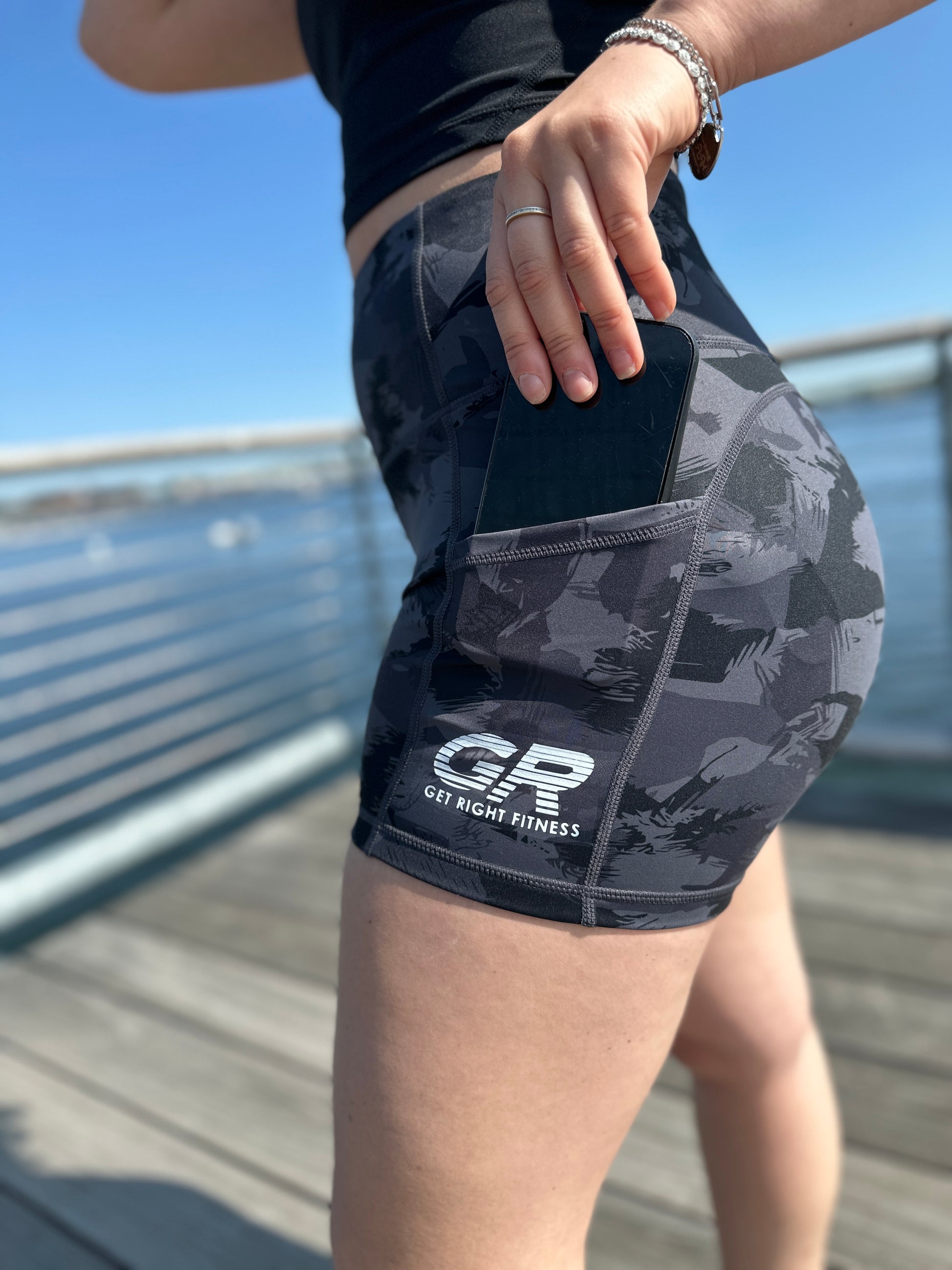Women's Camo Biker Shorts