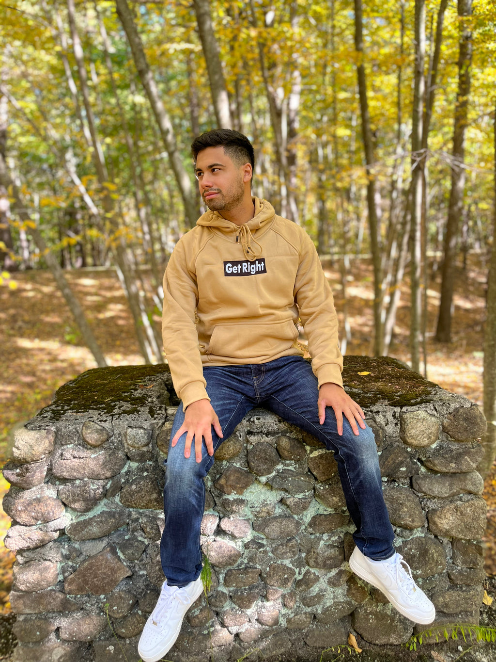 Beige Hoodie