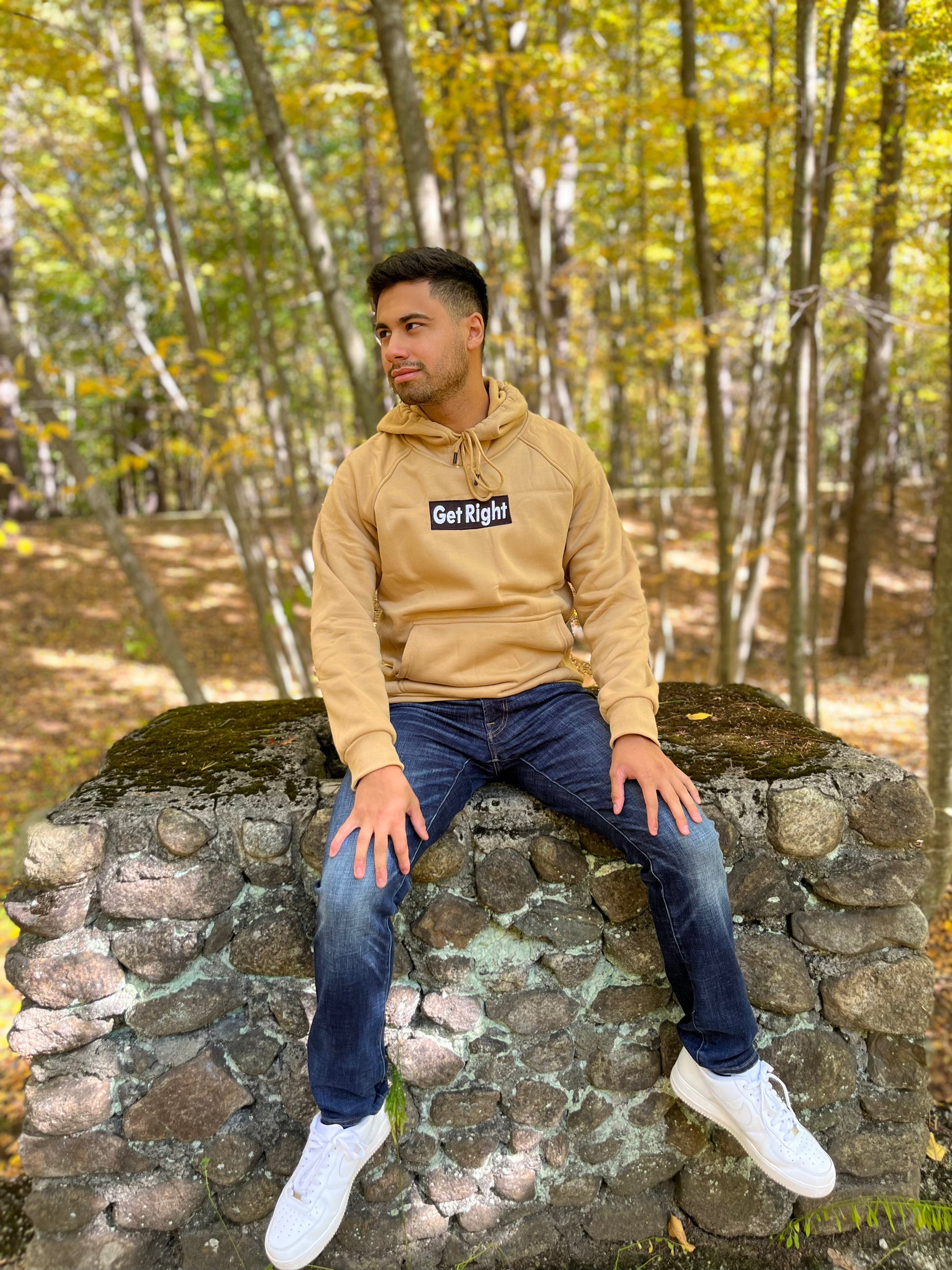 Beige Hoodie